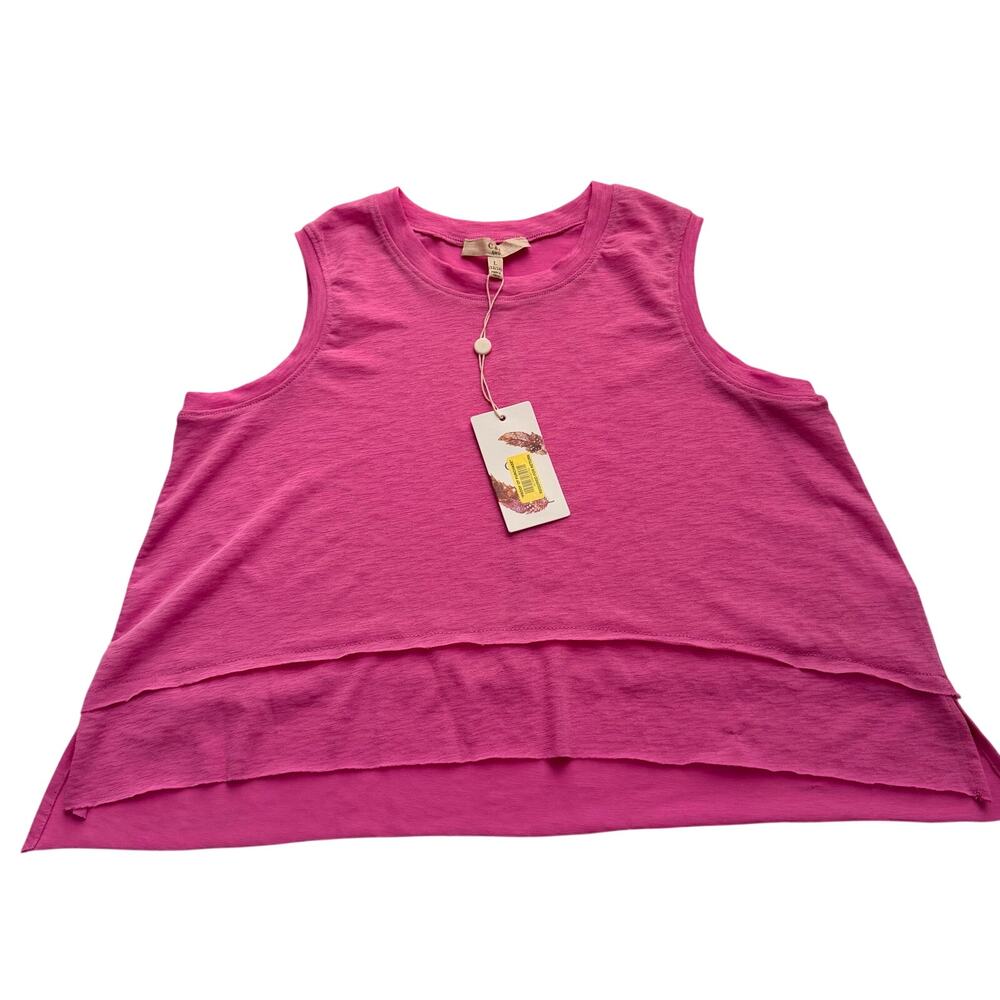 Chelsea & Violet Dillard's Cropped Oversized Tank Top